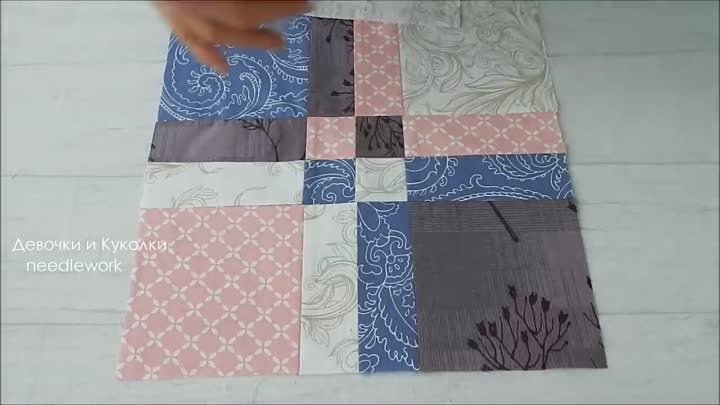 Самый простой пошив из квадратов. Лоскутное одеяло 12 разных блоков, ...