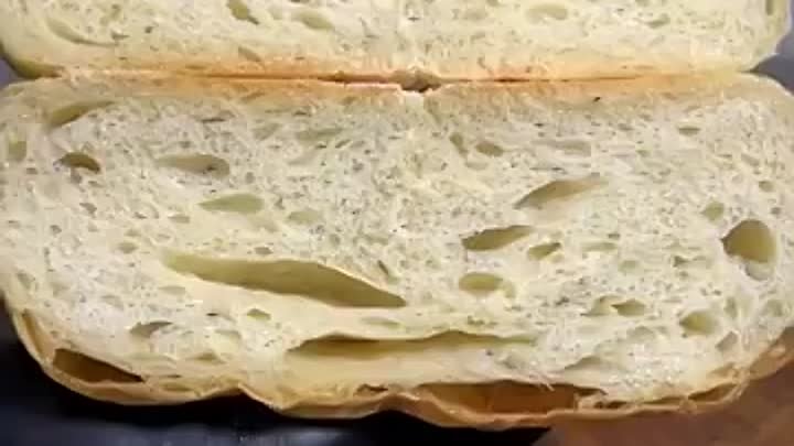 Чиабатта хлеб без замеса 🍞  ( рецепт )