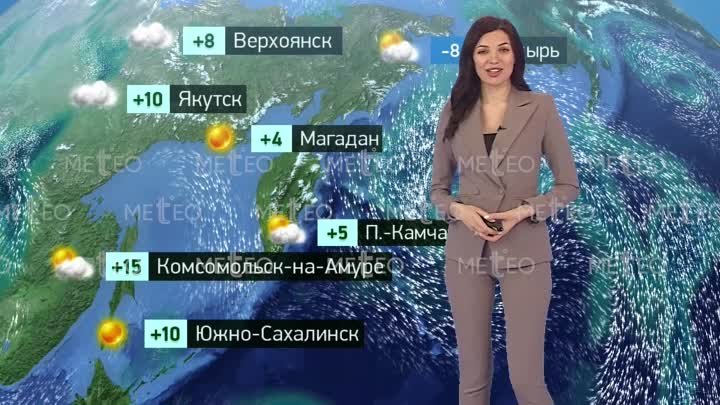 Прогноз погоды от Евгении Неронской (эфир от 22.04)