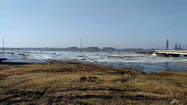 Подрыв льда в селе Черновка