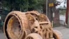 Деревянный автомобиль от вьетнамского умельца⁠⁠