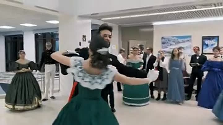 Показательный танец - вальс на X Георгиевском балу в СПбПУ
