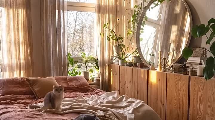 Коты и окна