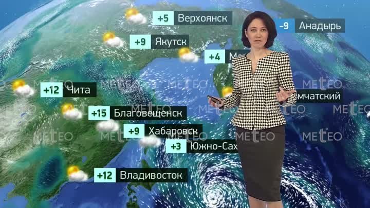 Прогноз погоды от Ирины Поляковой (эфир от 19.04)