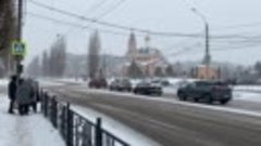 Снегопад в Курске 21 февраля