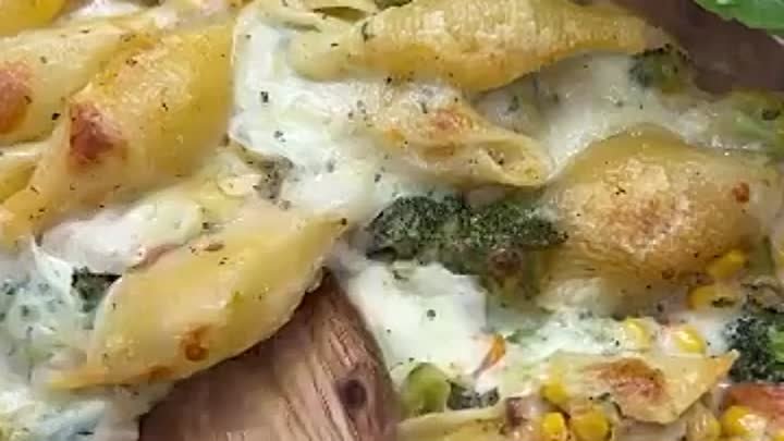 Сочные макароны с брокколи в сливочном соусе