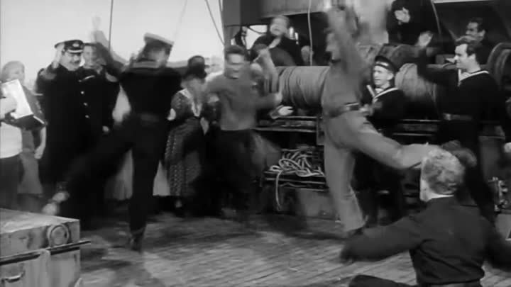 impressive dancing on the deck of a small boat