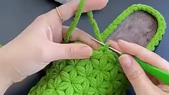 Вязание тапочек