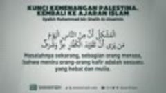 0283 - Kunci Kemenangan Palestina ： Kembali Ke Ajaran Islam ...