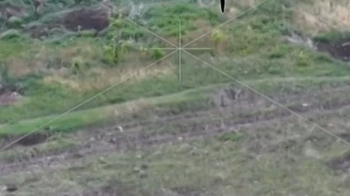 Российский боец сбил украинский дрон мешком с картошкой 