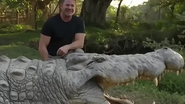 Самый старый крокодил😱 Крокодил Генри