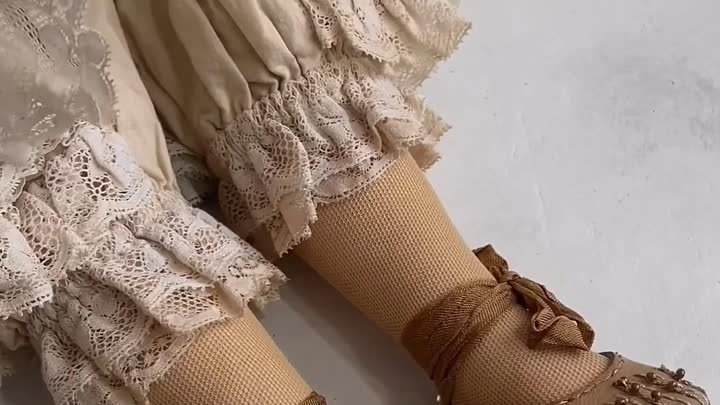 Текстильная кукла на шарнирах