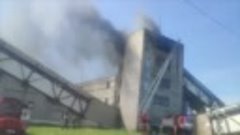Пожар на торфобрикетном заводе