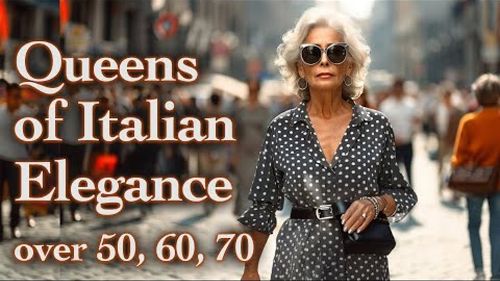 Elegant Milanese over 50, 60, 70. How to dress Elegantly in adulthoo ...