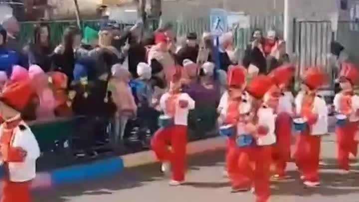 Маленький парад в детсаду