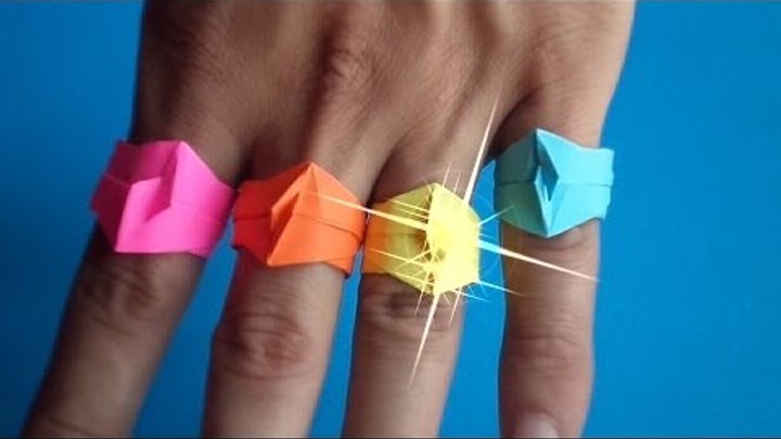 оригами кольцо,как сделать кольцо из бумаги, оригами обручальное кольцо, origami ring