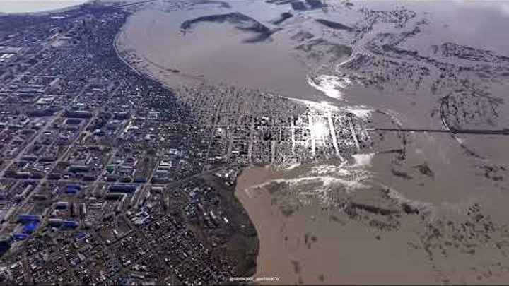 Панорама Петропавловска. Потоп! Смотреть в 4К разрешении! 16 апреля 2024.
