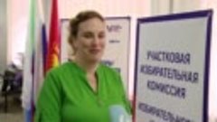 Виктория Елисафенко о ходе выборов на избирательном участке ...
