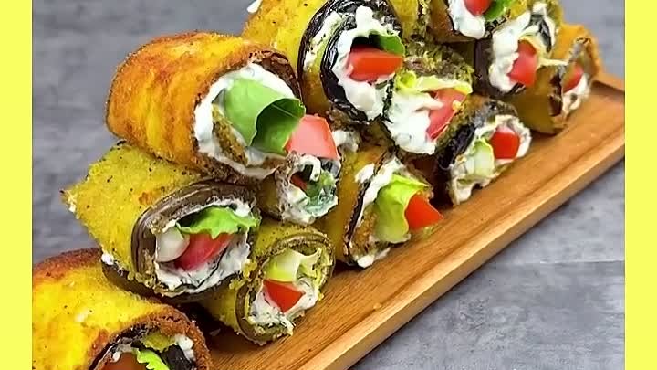 Самые вкусные роллы из баклажанов!