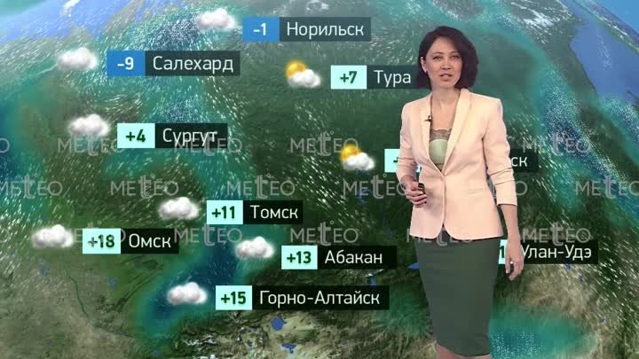 Прогноз погоды от Ирины Поляковой (эфир от 17.04)