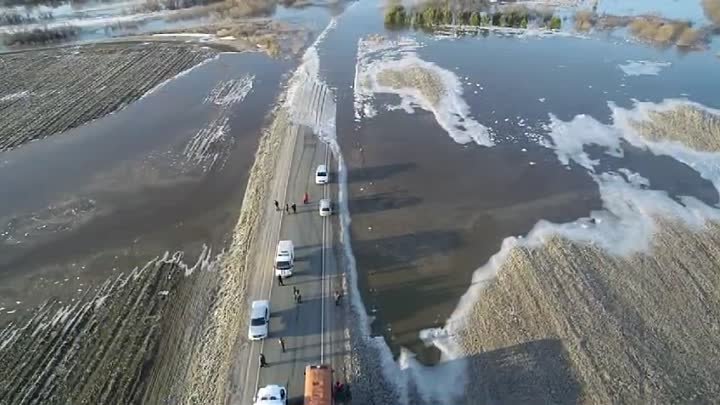 Перелив реки Томь в Томском районе
