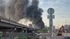 Пожар произошел на востоке Москвы