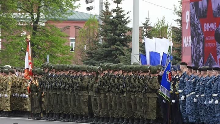 Генеральная репетиция Парада Победы в Туле