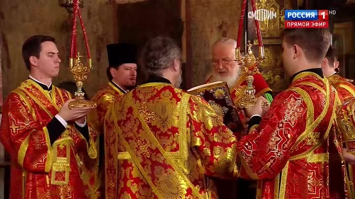 Патриарх Кирилл провел благодарственный молебен