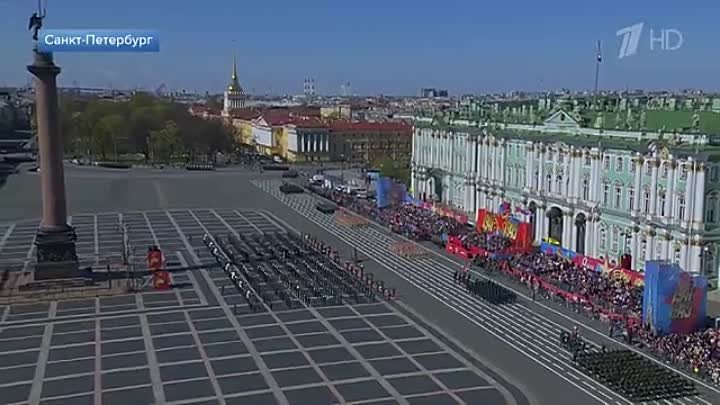 Ветераны Великой Отечественной участвовали в Параде на Дворцовой площади