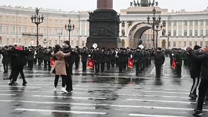 На Дворцовой прошла репетиция парада Победы