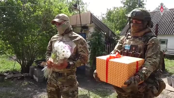 Поздравление ветеранов ВОВ в Запорожской области.
