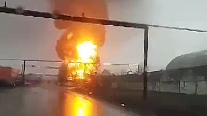 В Качканаре эпично сгорел трансформатор