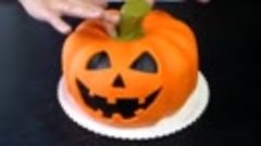 Halloween Pumpkin Cake - How To Tutorial _ Halloweenský dort