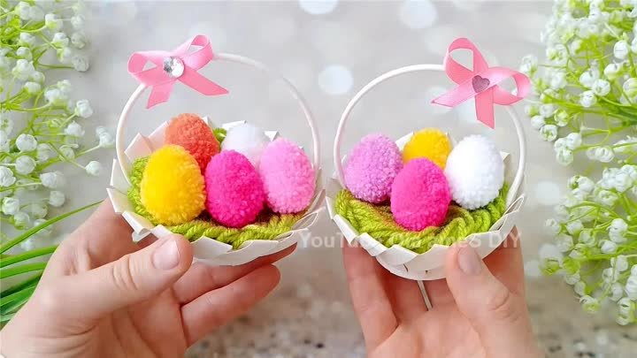 It's so Beautiful 💖☀️ Super Easy Easter Craft Ideas with Yarn-  ...