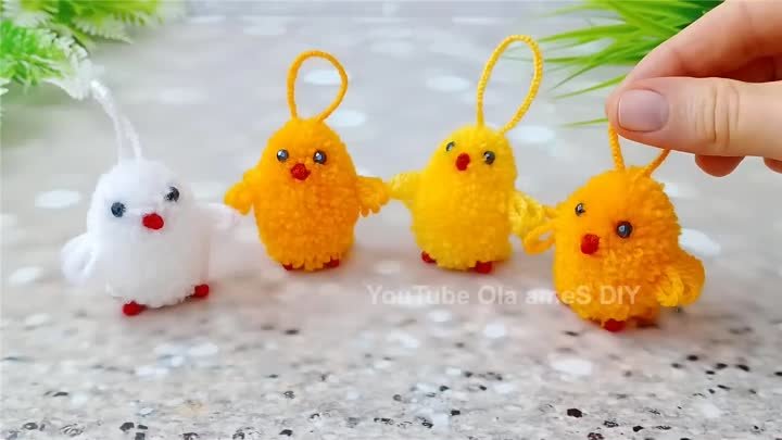 🐤🐣 It's so Cute ❤️ Superb Chicken Making Idea with Yarn - DIY  ...