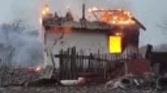 Пожар на дачах в Темиртау