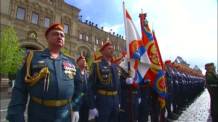 Выступление на военном параде