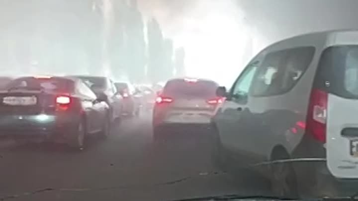 Видео с пожара в Воронеже