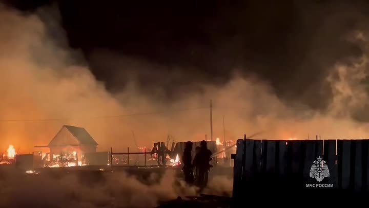 В Бурятии сильный пожар — Россия 1