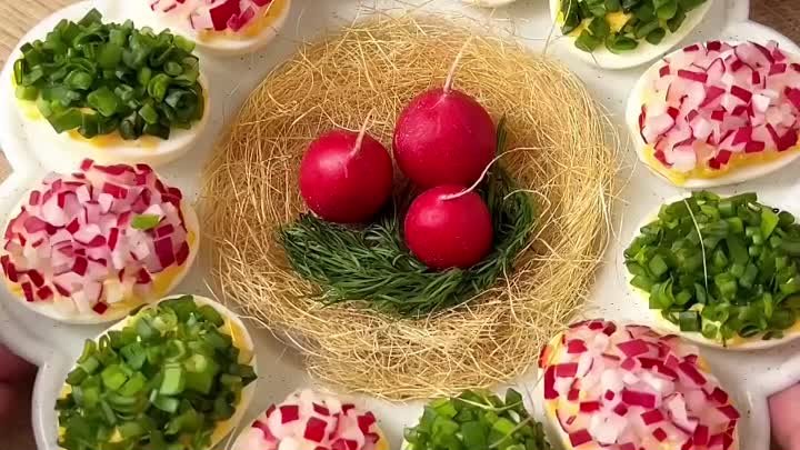 Фаршированные яйца на Пасхальный стол! 😍🐣
