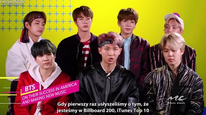 [POLSKIE NAPISY] 170503 Music Choice- BTS on Their Continued Success in America
