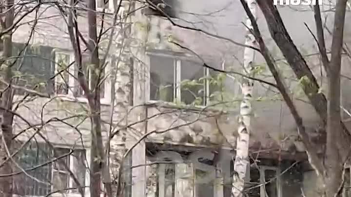 Женщину и её кошку спасли из горящей квартиры 