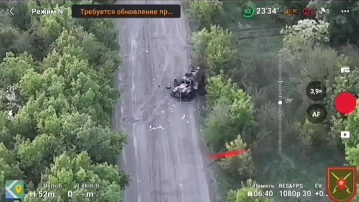 Уничтожение FPV-дроном укронацисткого бронеавтомобиля Дозор-Б на Авд ...