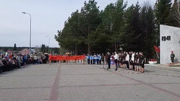 Митинг ко Дню Победы в Знаменском районе