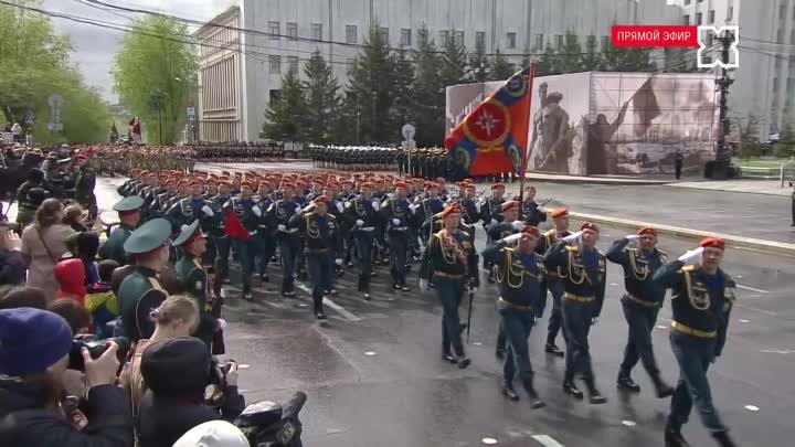 Военный парад в честь 79-летия Великой Победы в Хабаровске FHD (09.05.2024)(У Евгения+)
