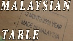 Ремонт Малазийского стола. Repair Malaysian table