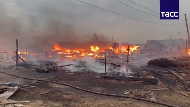 Пожар в Братском районе