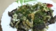 Жареные легкие с луком и яйцом__Как вкусно приготовить свины...