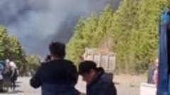 Федеральную трассу Чита - Забайкальск перекрыли из-за пожара...