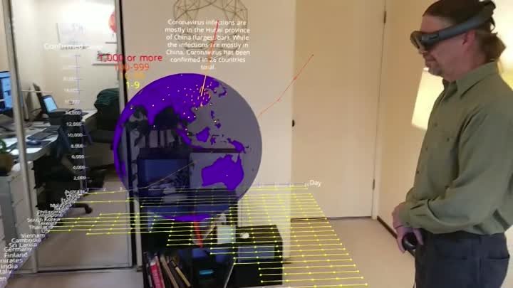 Coronavirus Tracker Augmented Reality View